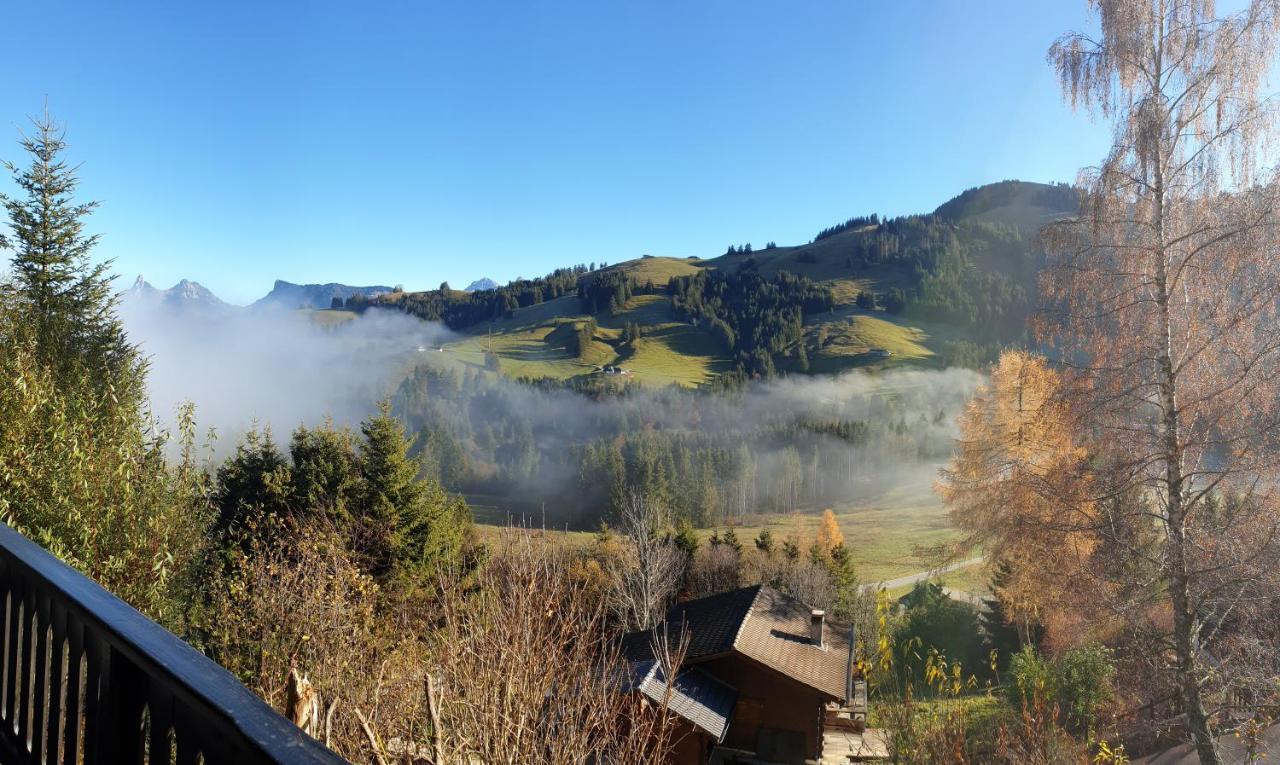Charming Chalet With Panoramic View And Private Parking In Gruyere Gruyeres Kültér fotó